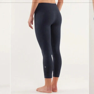 Lululemon Ebb and Flow Crop II Leggings in Inkwell